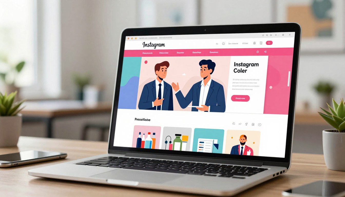 Public business account profile showing posts to Instagram visitors